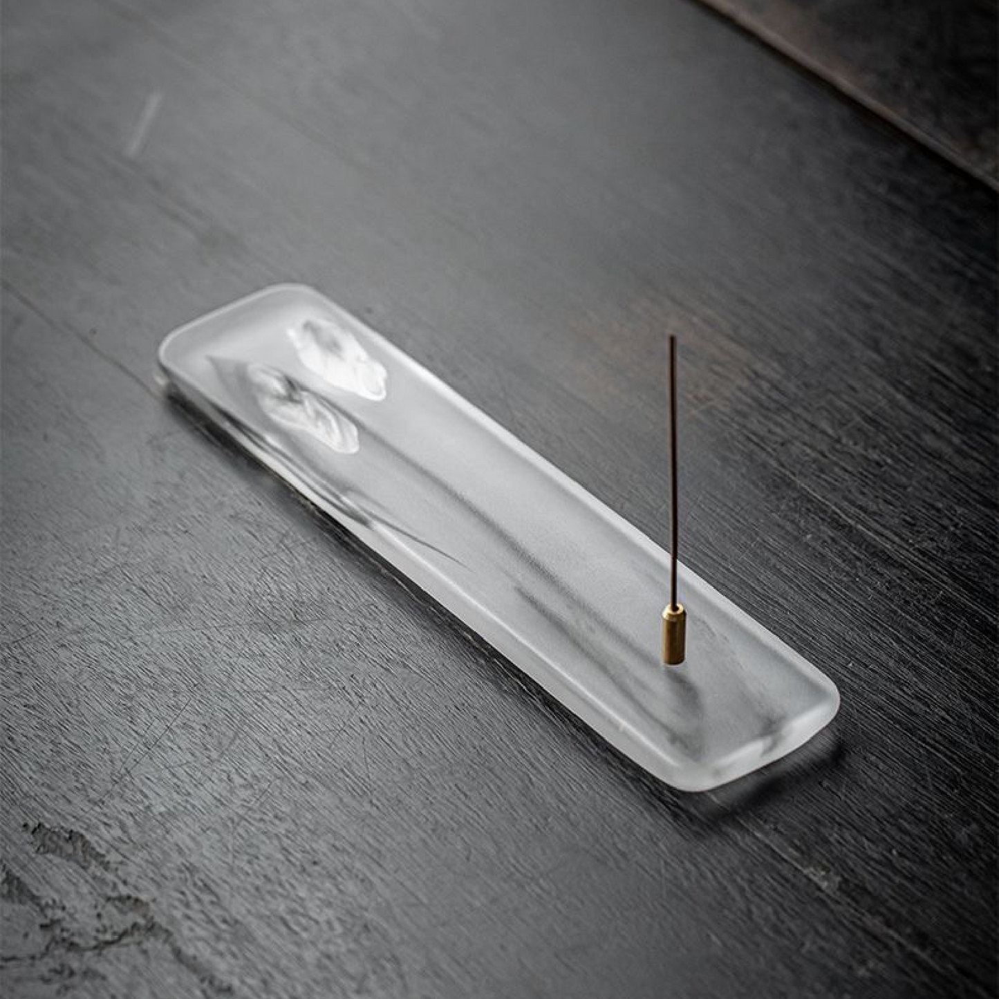 Glazed mountain incense holder