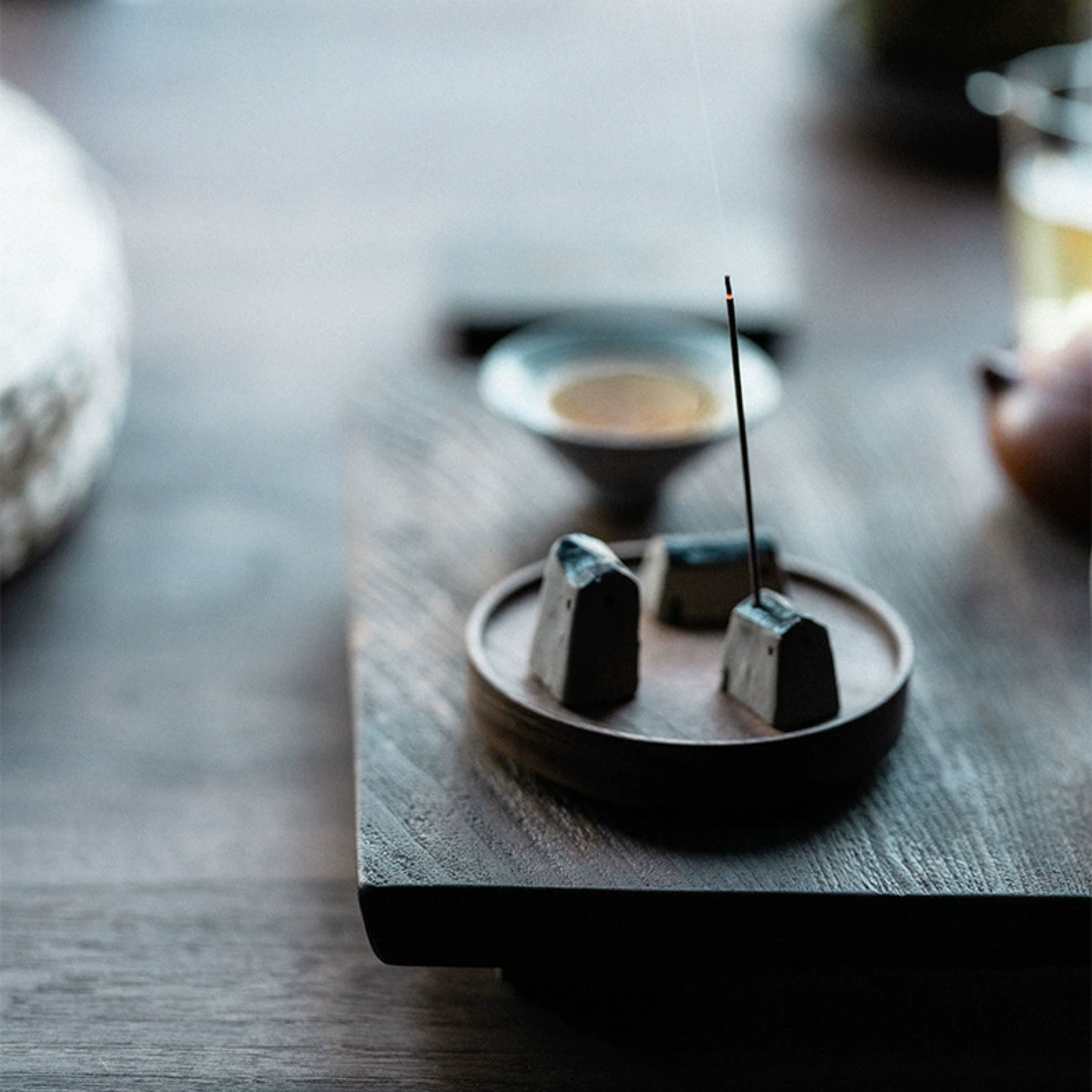 Homecoming Incense Holder – 3 Yellow Mud Houses