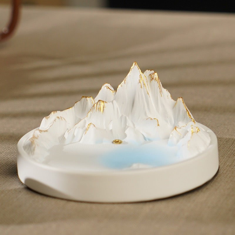 A Thousand Miles of Mountains and Rivers Incense Holder - Gold Painting