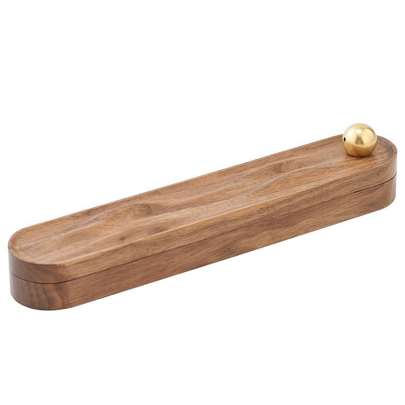 Black walnut-water wave line incense burner