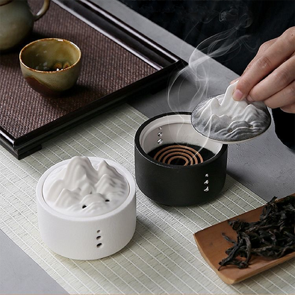 Chinese Retro Zen Mountain Incense Burner