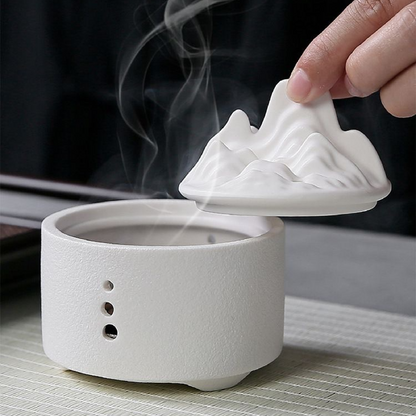 Chinese Retro Zen Mountain Incense Burner