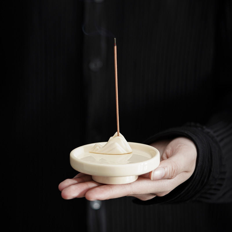 Mutton Fat Jade Porcelain – Shanyu Fragrance Incense Holder