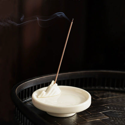 Mutton Fat Jade Porcelain – Shanyu Fragrance Incense Holder