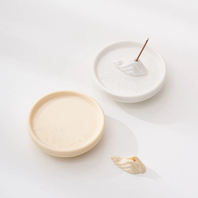 Mutton Fat Jade Porcelain – Shanyu Fragrance Incense Holder