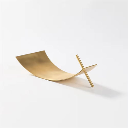 Retro creative handmade brass incense holder