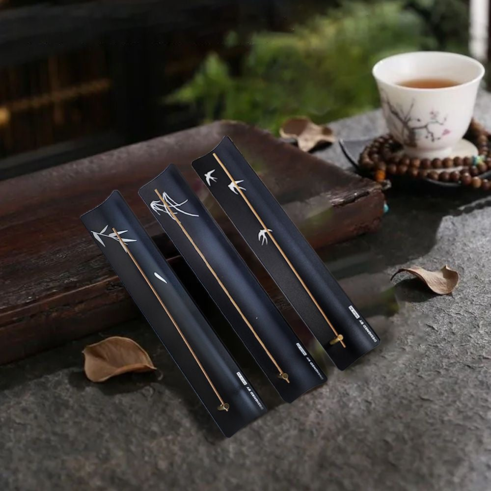 Zen Bamboo Orchid Swallow Incense Holder