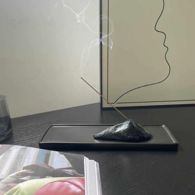 Stone Mountain Art Incense Holder– Handcrafted Ceramic Incense Burner