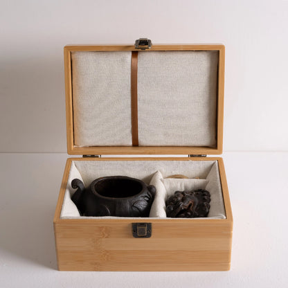 Suanni Lion Cast Iron Incense Burner – Chinese Mythical Lion Incense Holder for Sticks and Powder, Decorative Meditation Accessory